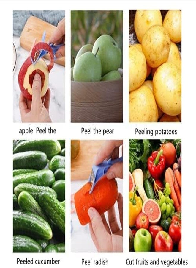 BLAPOXE 2Pcs Multifunctional Vegetable & Fruit Finger Ring Peeler for Kitchen with Stainless Steel Blades - Image 5